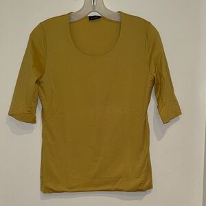 Akris Mustard Short Sleeve Tee
